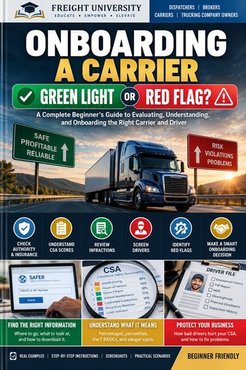 Onboarding a Carrier — Green Light or Red Flag? book cover
